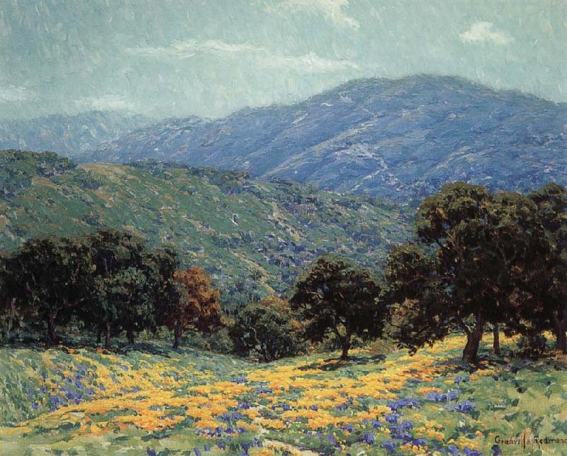 Granville Redmond Flowers Under the Oaks oil painting image